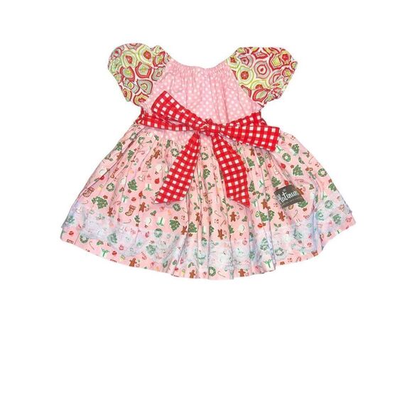 Matilda Jane Platinum gingerbread Christmas holiday tree lace dress 2 - Picture 4 of 7